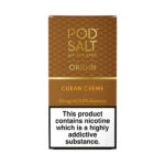 عکس بسته بندی سالت تنباکو خامه وانیلی پاد سالت POD SALT ORIGIN Cuban Creme