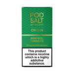 عکس بسته بندی سالت تنباکو نعنا پاد سالت (10 میل) POD SALT ORIGIN Menthol Tobacco