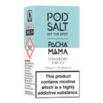 عکس بسته بندی سالت توت فرنگی کیوی یخ پاد سالت (10 میل) POD SALT FUSION Charlies Chalk Dust Pacha Mama Strawberry Kiwi Ice