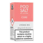 عکس بسته بندی سالت لیچی یخ پاد سالت (10 میل) POD SALT Core Lychee Ice