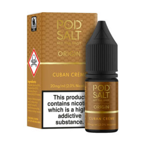 عکس سالت تنباکو خامه وانیلی پاد سالت POD SALT ORIGIN Cuban Creme