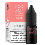 عکس سالت لیچی یخ پاد سالت (10 میل) POD SALT Core Lychee Ice