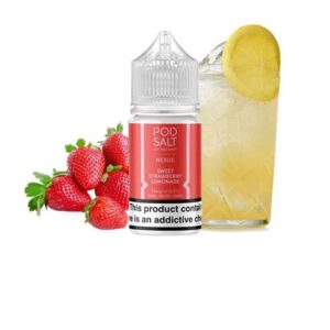 عکس طعم سالت لیموناد توت فرنگی پاد سالت (10 میل) POD SALT NEXUS Sweet Strawberry Lemonade