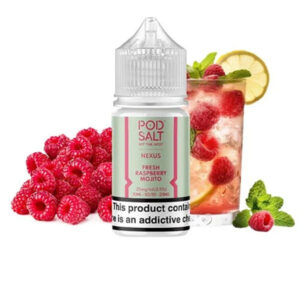 عکس طعم سالت موهیتو تمشک پاد سالت (10 میل) POD SALT NEXUS Fresh Raspberry Mojito