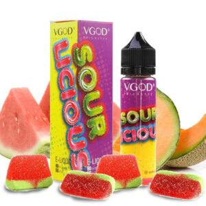 عکس طعم جویس هندوانه پاستیلی کم شیرین ویگاد VGOD Sour Licious